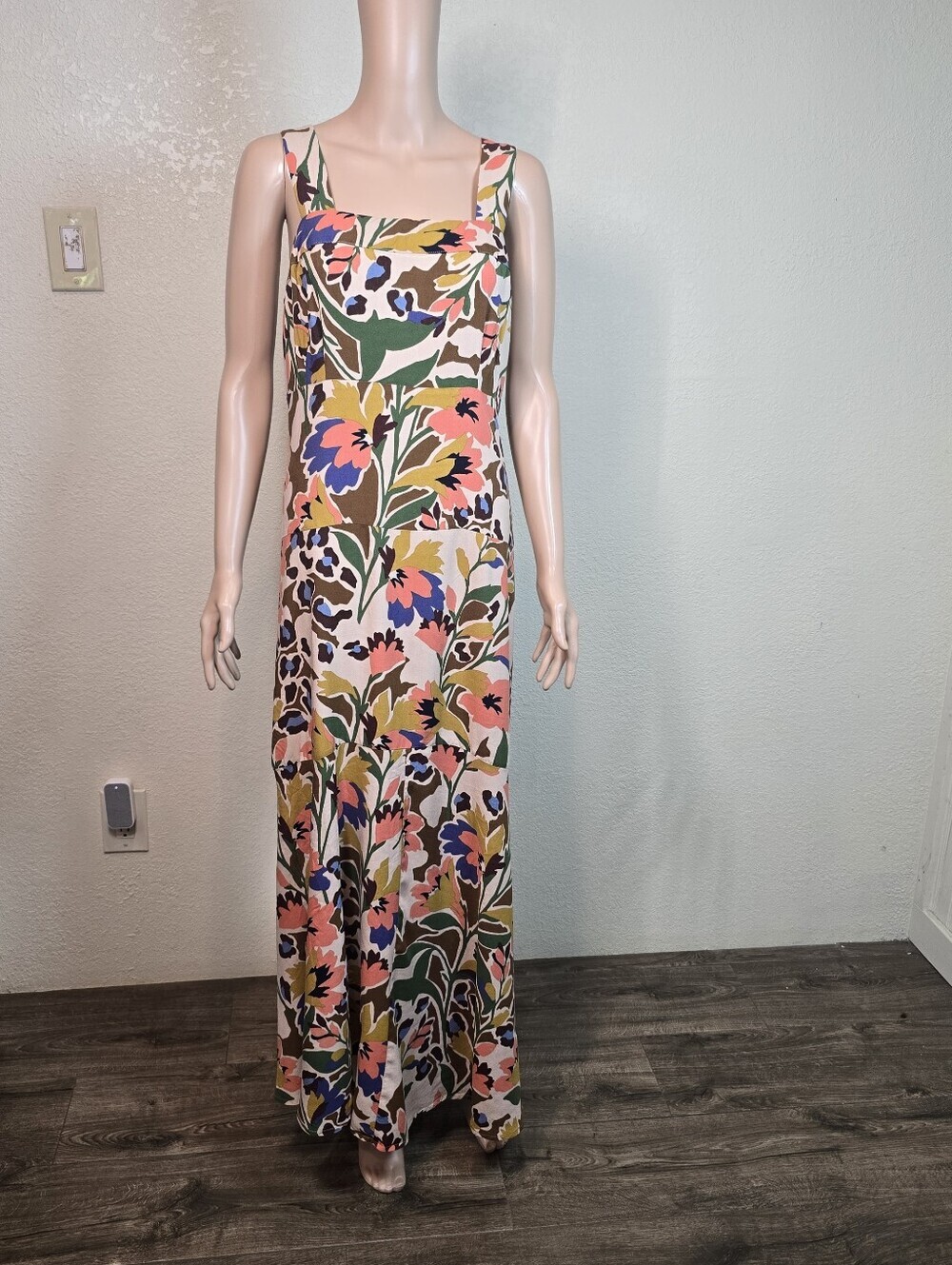 Sam & Jess Floral Maxidress Square Neck Size 1x - Picture 12 of 15